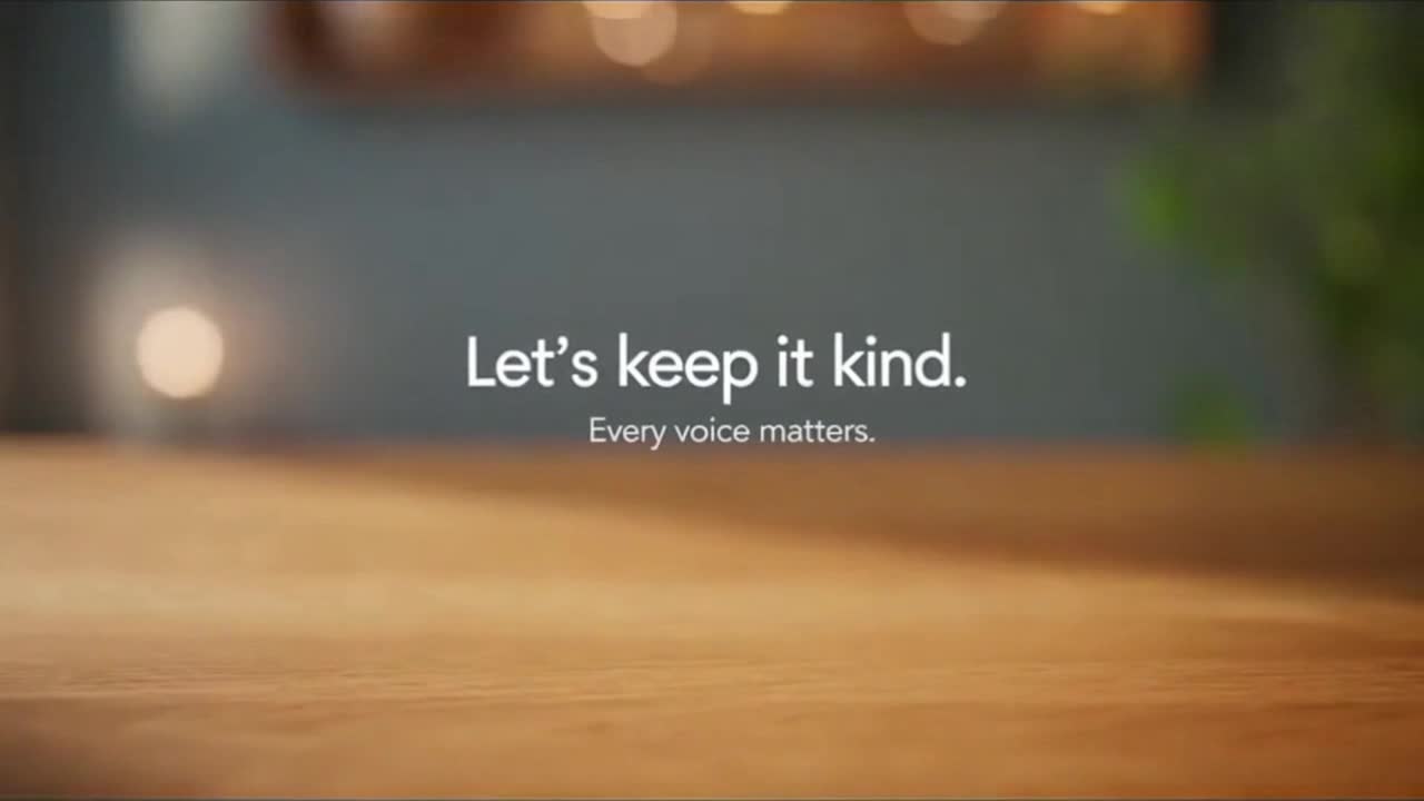 Friendly Community Reminder Encouraging Positive Family-Friendly Conversations and Respectful Feedba
