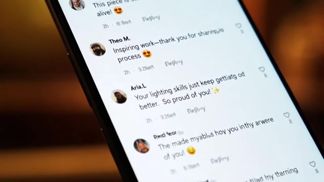 Friendly and Respectful Community Messages Highlight a Positive Creative Space Online