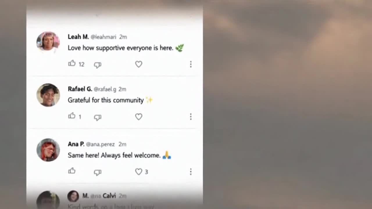 Friendly Community Reminder Encouraging Positive Conversations and Respectful Engagement Online