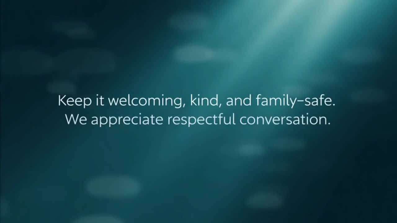 Friendly Community Reminder Encouraging Respectful Family-Safe Conversations and Positive Feedback