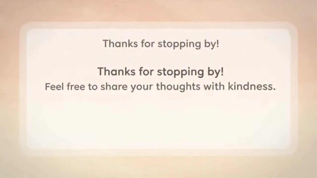 Friendly Community Reminder Encouraging Respectful and Positive Conversations Online