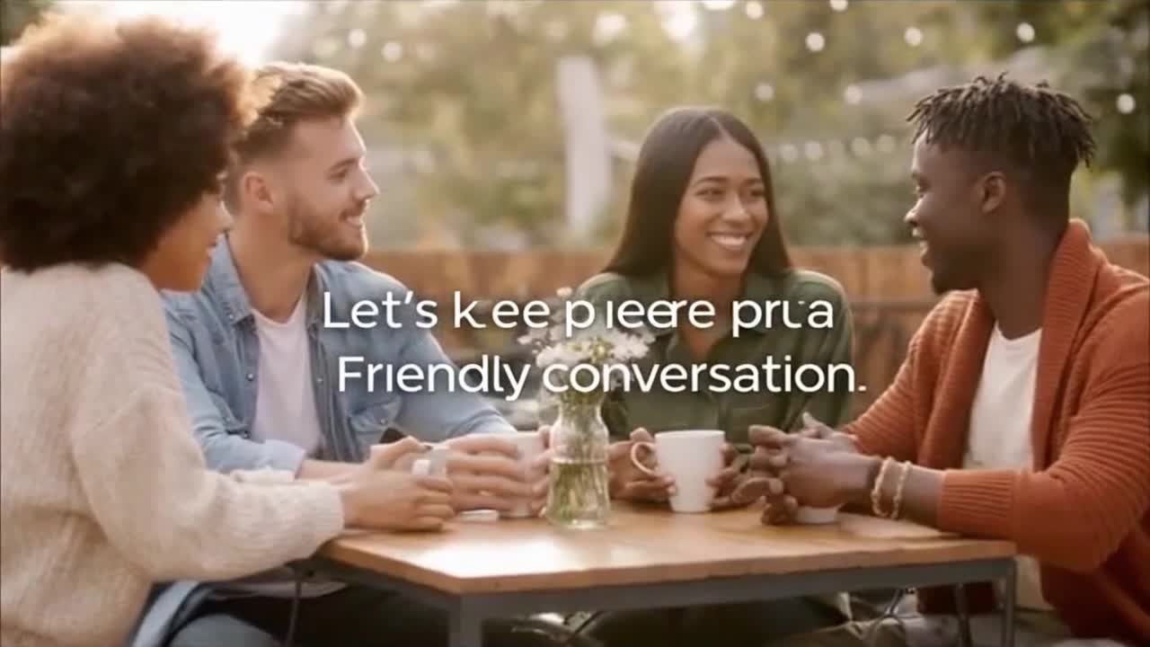 Friendly Community Reminder Encouraging Respectful Positive and On-Topic Conversations