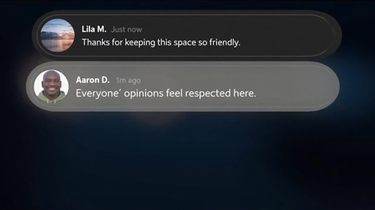 Positive and Respectful Conversations Help Create a Welcoming Online Community