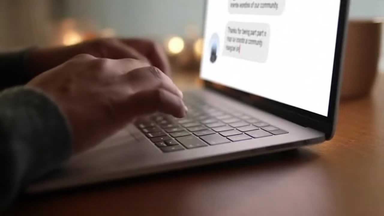 Friendly Community Reminder Encouraging Respectful Feedback and Positive Conversations Online