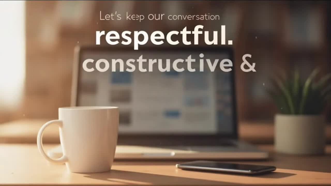 Friendly Community Reminder About Respectful and Family-Friendly Comments in Online Discussions