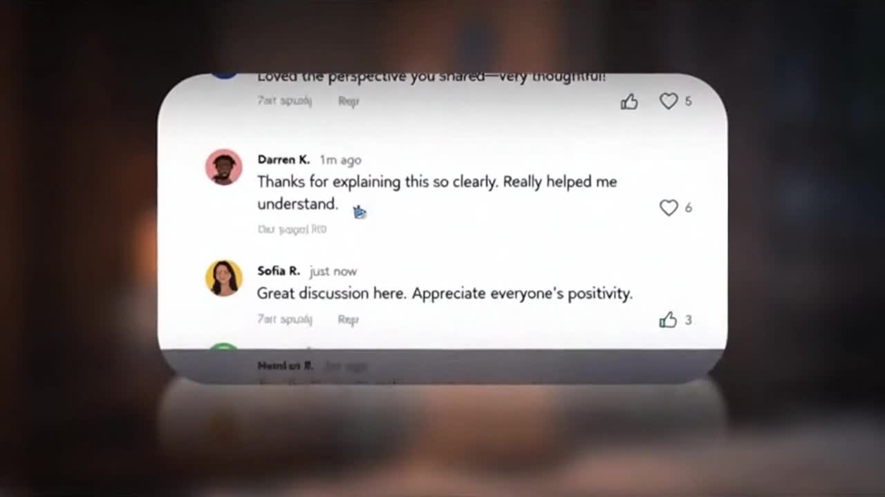 Friendly and Respectful Community Comment Reminder for Positive Online Conversations