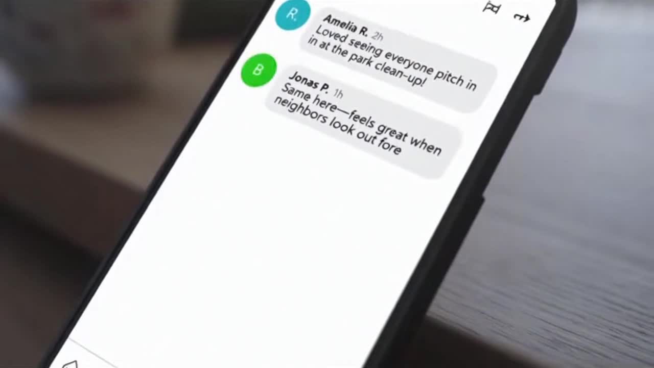 Friendly Community Guidelines Message Encouraging Respectful and Positive Online Conversations