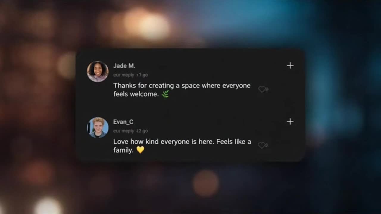 Friendly Community Reminder Encouraging Respectful and Positive Conversations Online