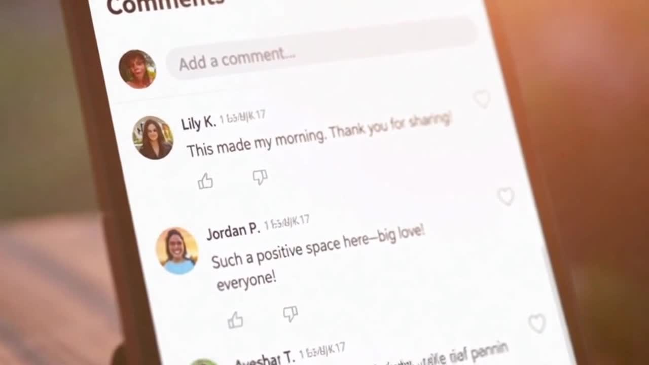Friendly Community Message Encouraging Positive and Respectful Conversations Online