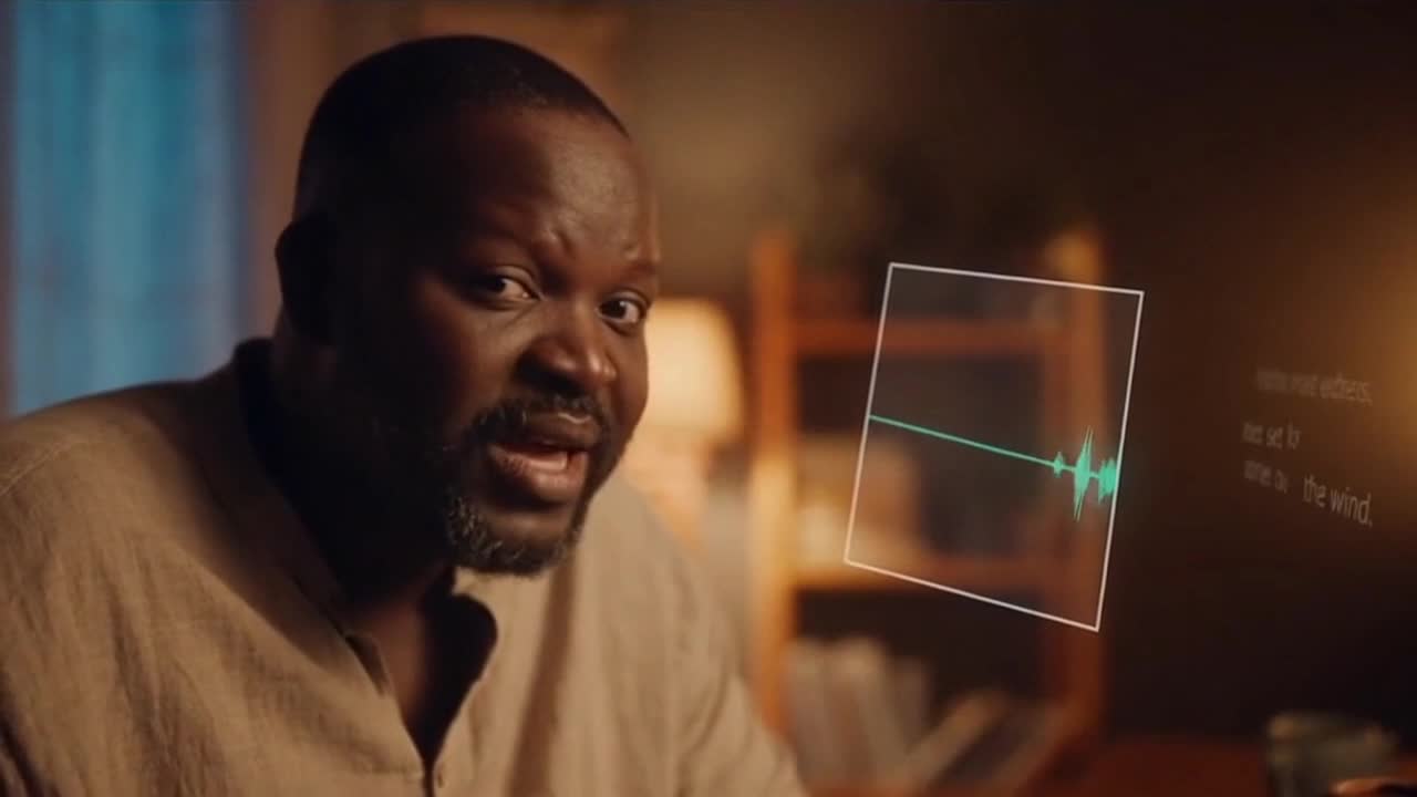 Original African storytelling meets modern AI tools in a short visual moment about creativity and di
