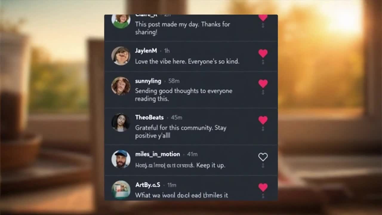 Creating a Friendly and Respectful Community Through Positive Comments and Supportive Conversations