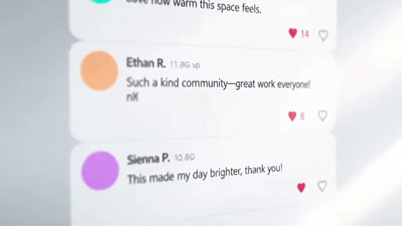 Friendly Community Guidelines Animation Encouraging Positive and Respectful Online Conversations