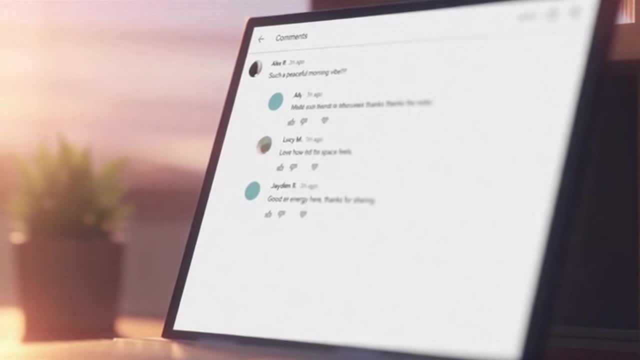 Friendly Community Reminder Encouraging Respectful and Family-Friendly Comments Online