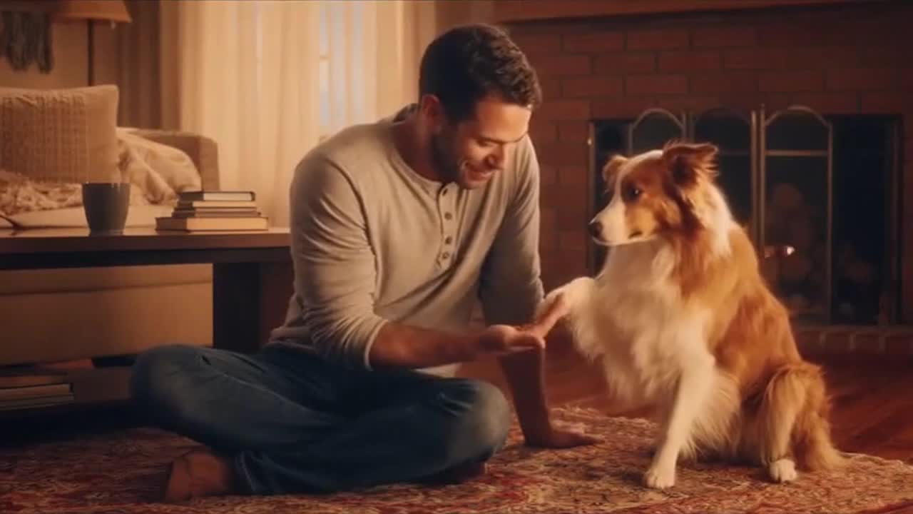 Cute Funny Dogs Sharing Playful Everyday Moments With Their Human Owners Indoors