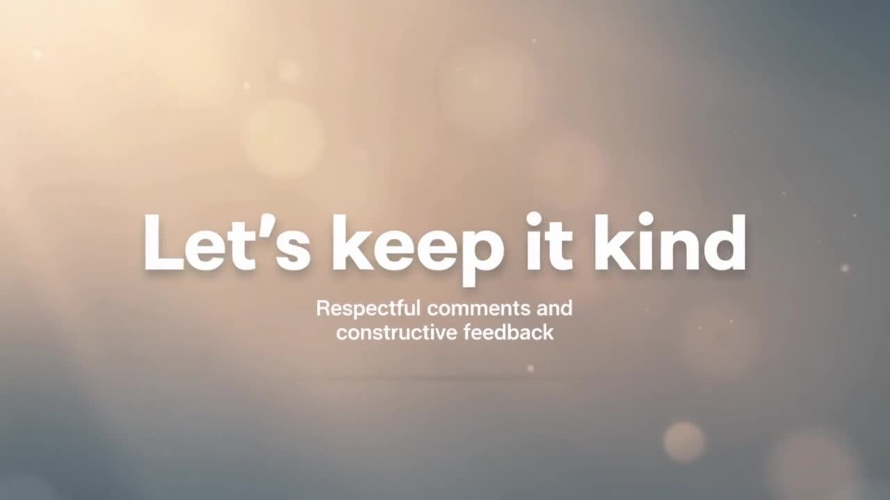 Friendly Community Reminder Encouraging Respectful Comments and Positive Conversations