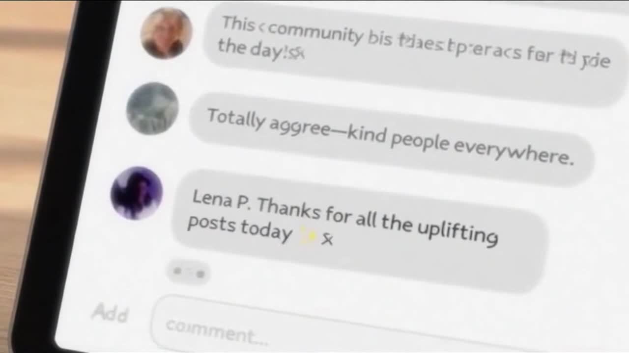 Friendly Community Reminder Encouraging Positive and Respectful Conversations Online