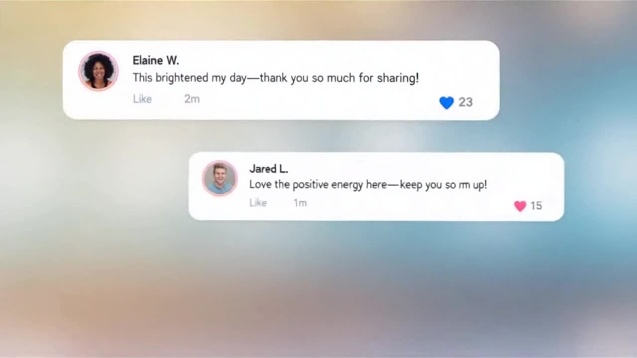 Friendly Community Messages and Positive Feedback Creating a Warm Family-Friendly Space