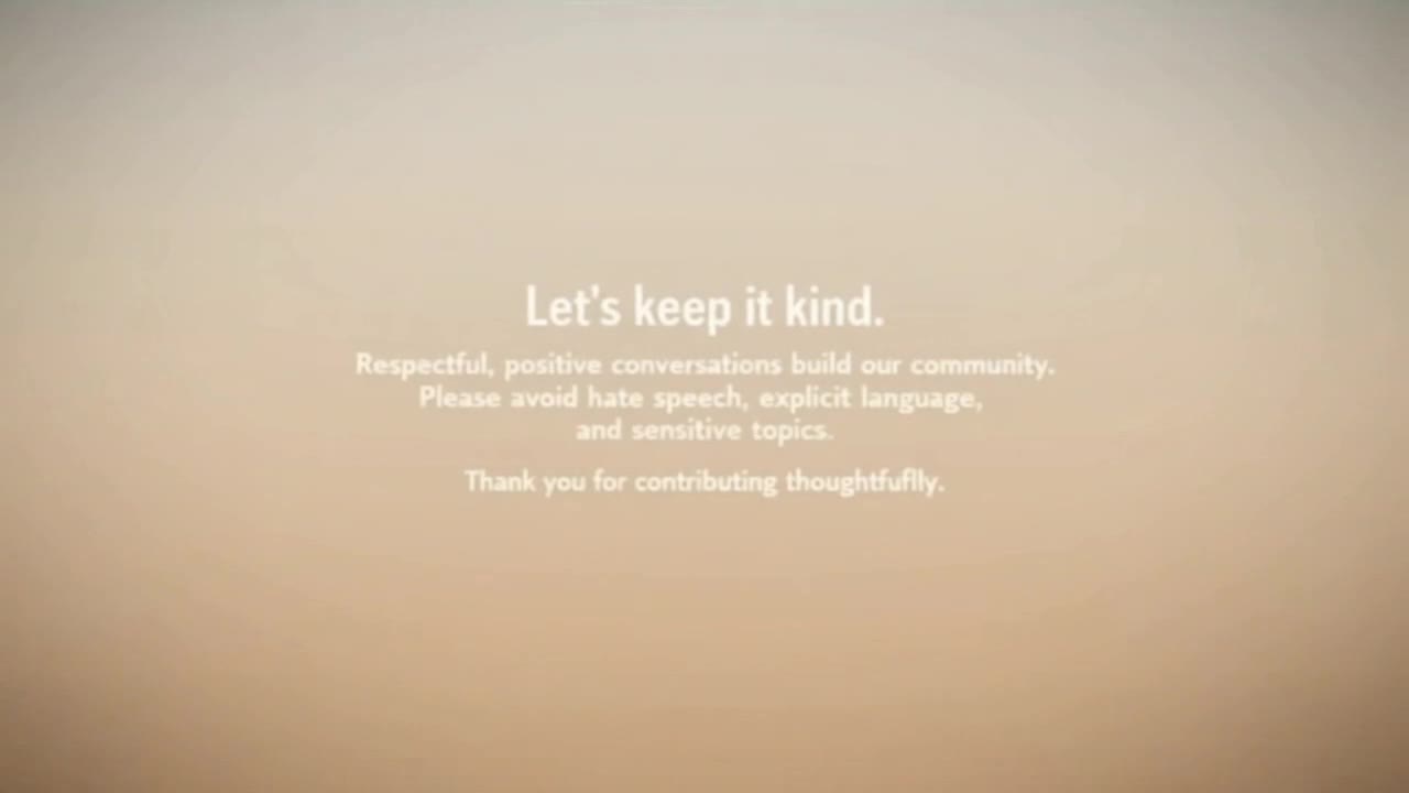 Friendly Community Reminder Encouraging Respectful Positive Conversations for Everyone Online