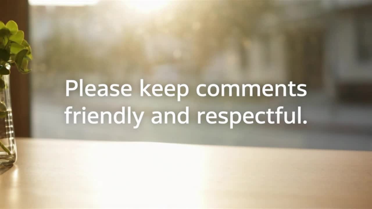 Friendly Community Reminder About Respectful Comments and Positive Conversations