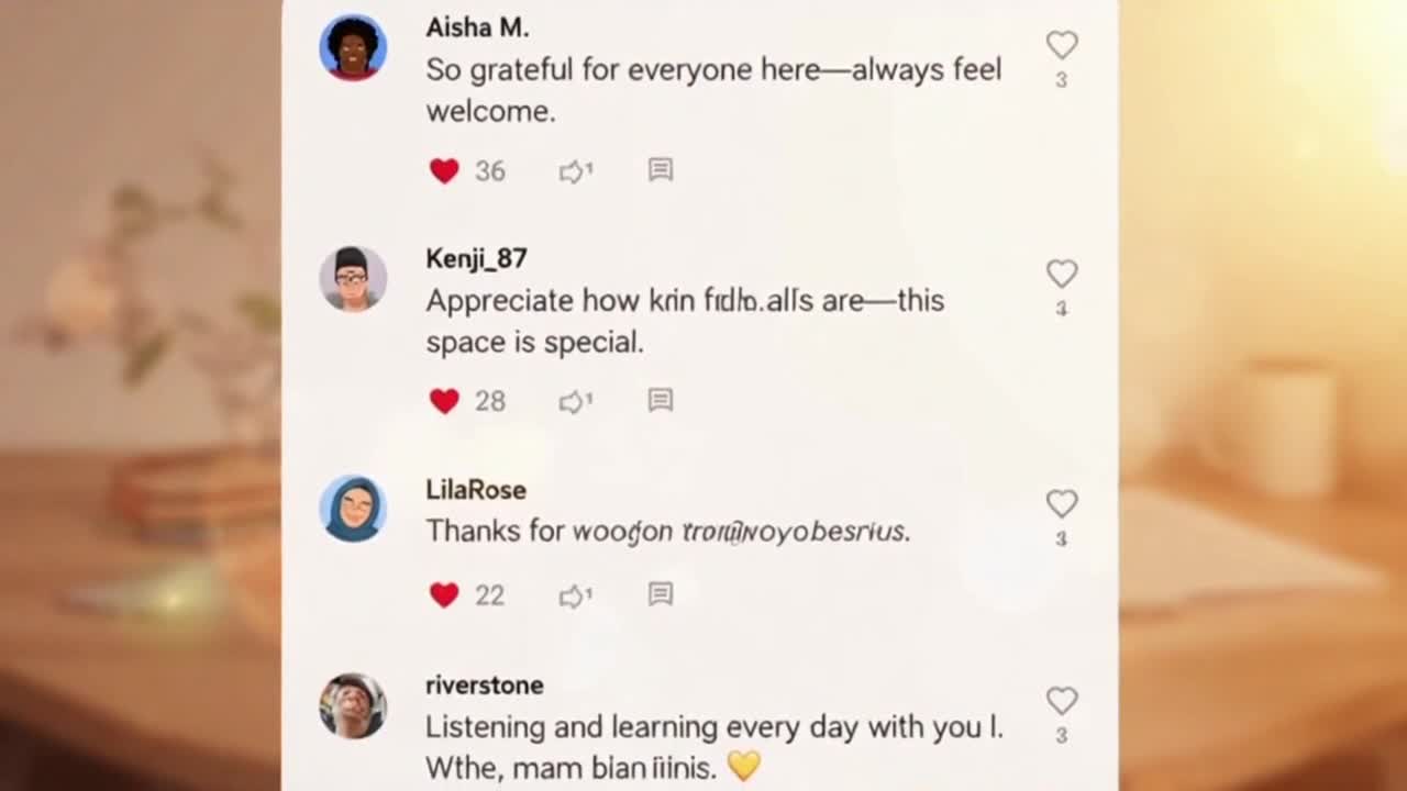 Friendly Community Reminder Encouraging Positive and Respectful Conversations Online