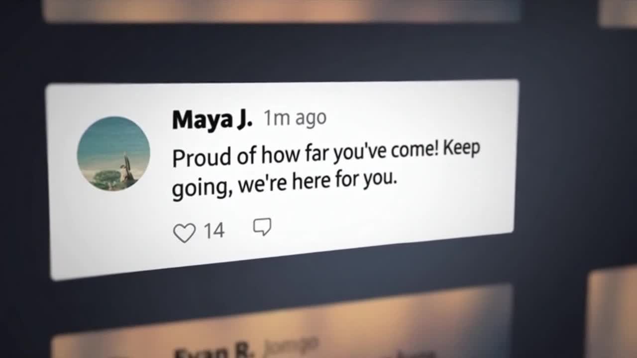Friendly Community Reminder Encouraging Positive Conversations and Respectful Engagement Online
