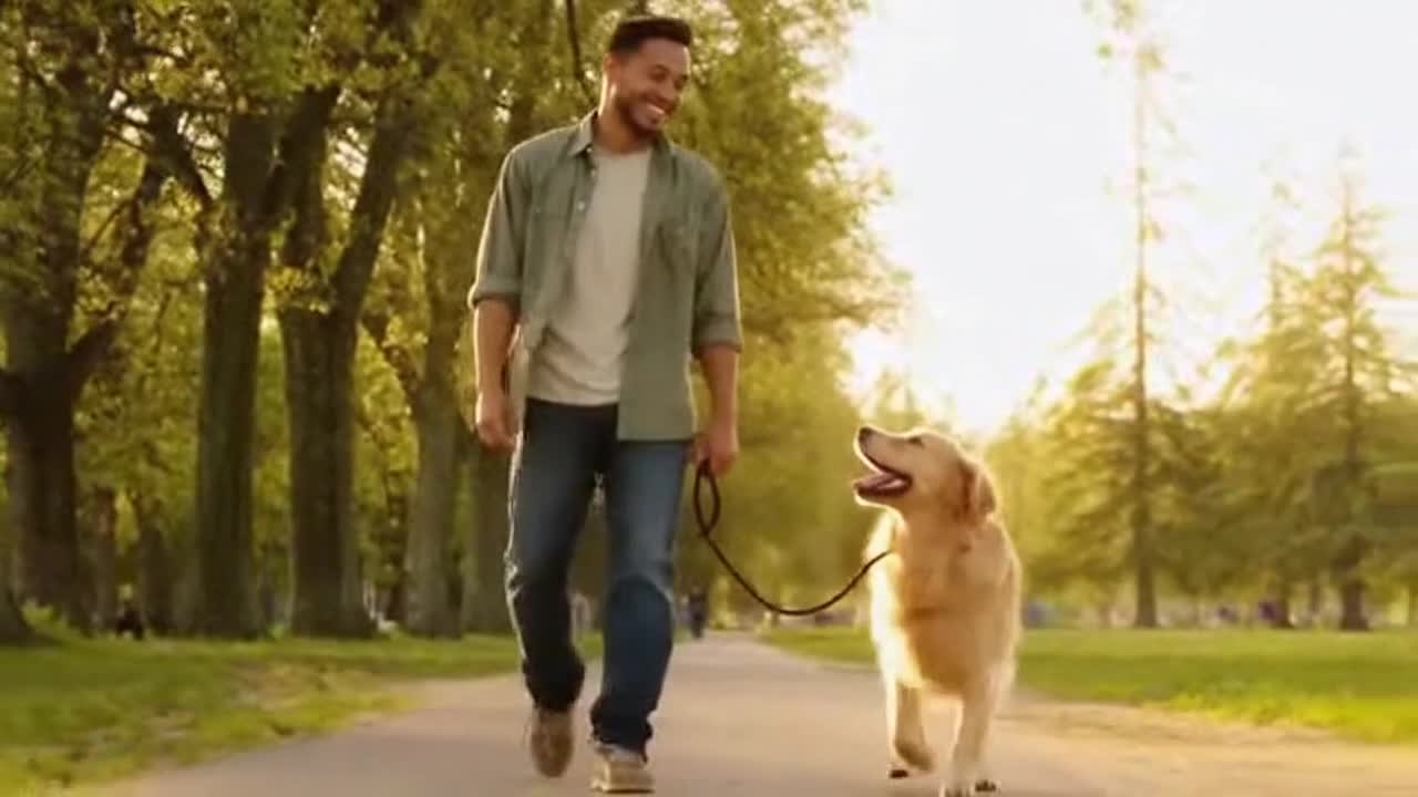 Cute Funny Dog Moments With Their Human Owners in a Bright Playful Outdoor Scene