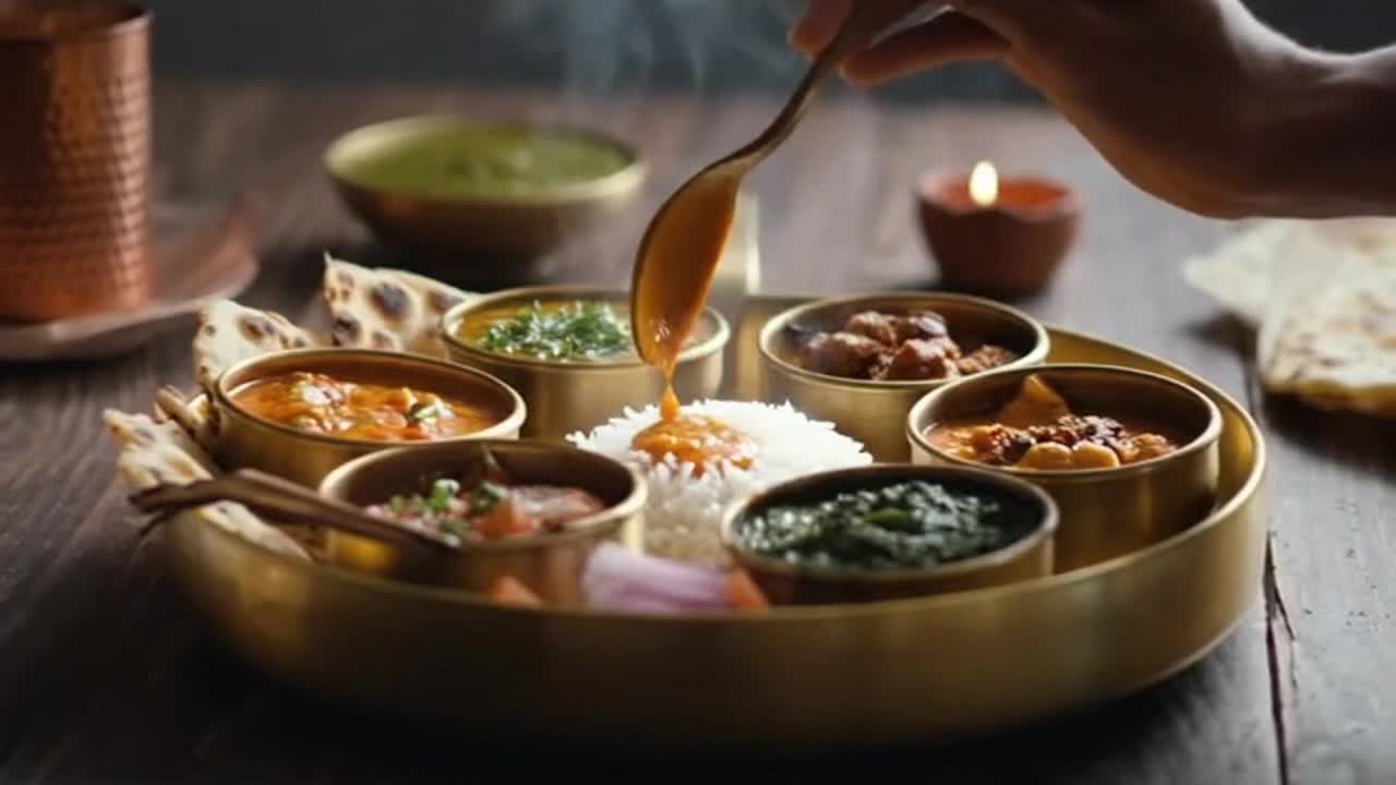 Beautiful Cultural Cuisine Showcase Featuring Traditional Dishes and Authentic Global Food Moments