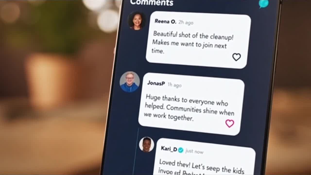 Positive Community Reminder About Respectful Comments and Friendly Online Conversations
