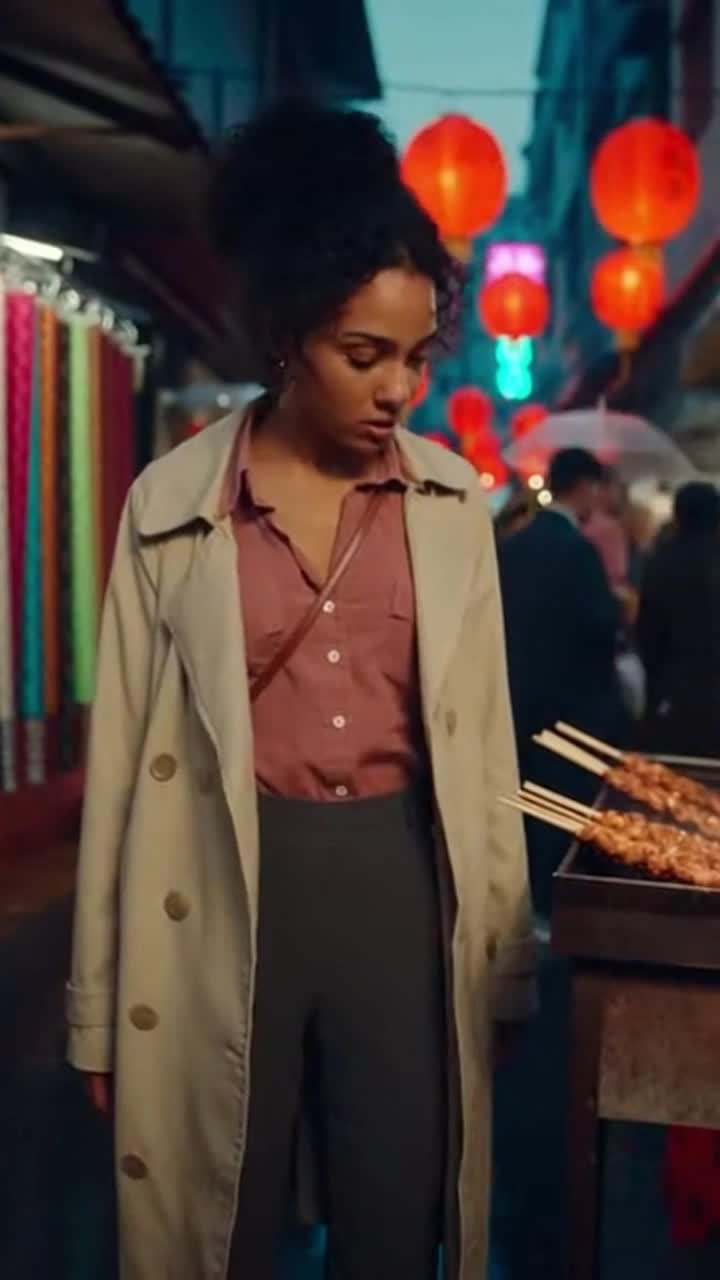 Vibrant street markets; Amara loses her purse in the crowd.